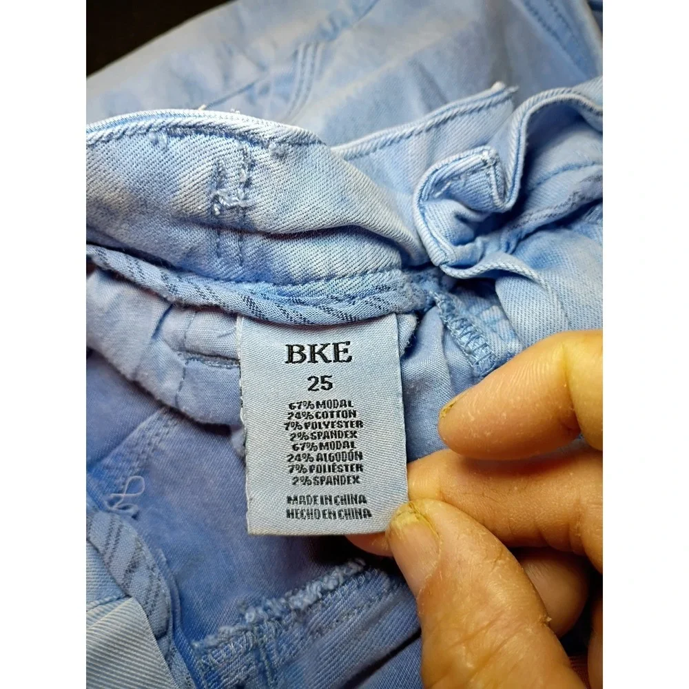 BKE Womens Blue Casual Jean Shorts Size 25 Denim Cotton Blend Short - Picture 3 of 10